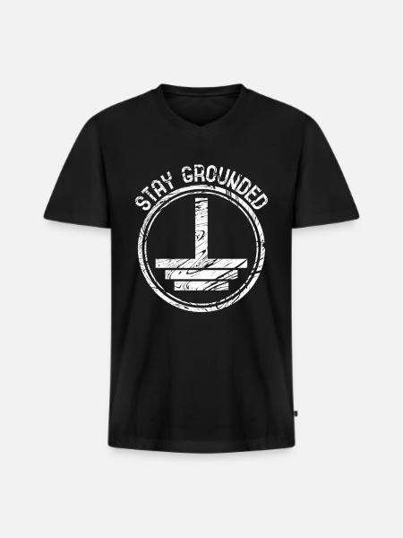 electrician - Men's Premium Organic T-shirt with V-neck - black