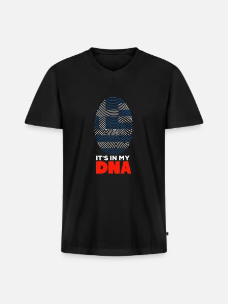 Greece - Men's Premium Organic T-shirt with V-neck - black