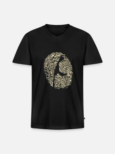 Sylt - Men's Premium Organic T-shirt with V-neck - black