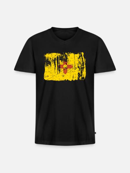 New Mexico Home Gift - Men's Premium Organic T-shirt with V-neck - black