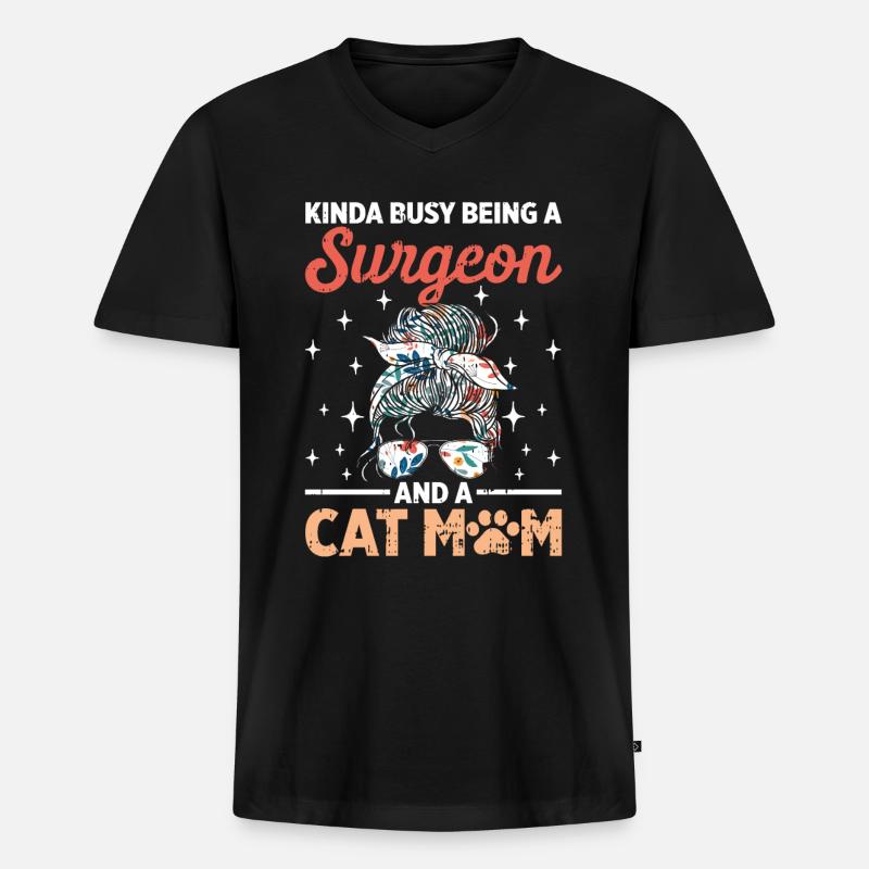 Chirurg - Männer Premium Bio T-Shirt mit V-Ausschnitt - Schwarz