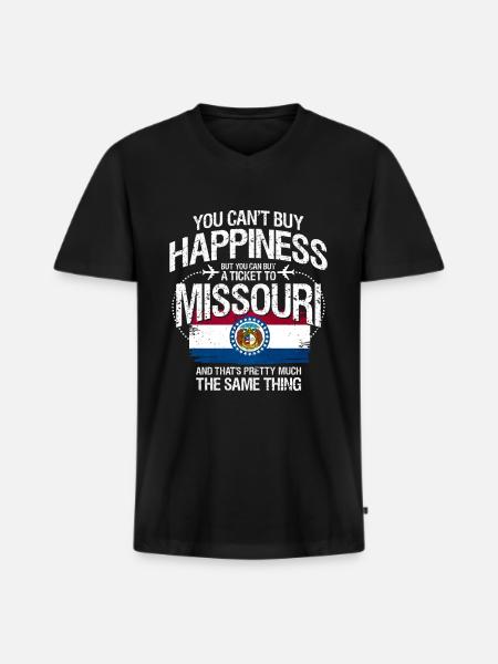 Missouri - Men's Premium Organic T-shirt with V-neck - black