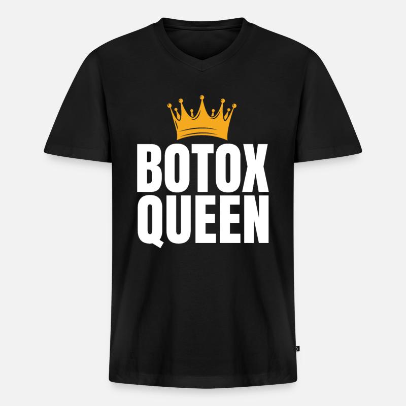 Botox - Männer Premium Bio T-Shirt mit V-Ausschnitt - Schwarz