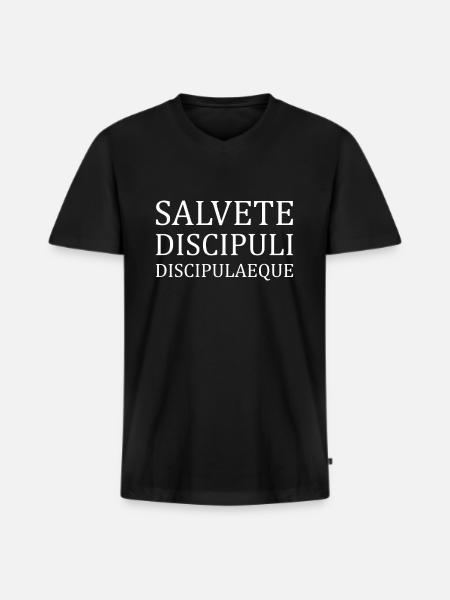 Professeur de latin Latin Langue Cadeau - T-shirt encolure en V Premium bio Homme - noir