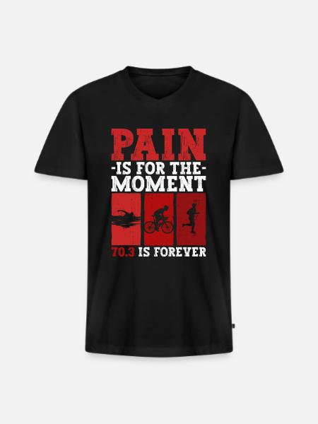Half-Triathlon Training Triathlete - Men's Premium Organic T-shirt with V-neck - black