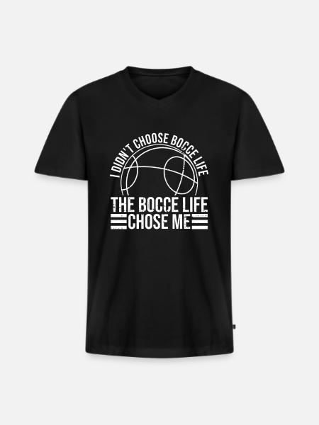 Boccia Bocce Ball Player - Men's Premium Organic T-shirt with V-neck - black
