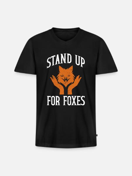 Anti-fox hunting accessories - Men's Premium Organic T-shirt with V-neck - black