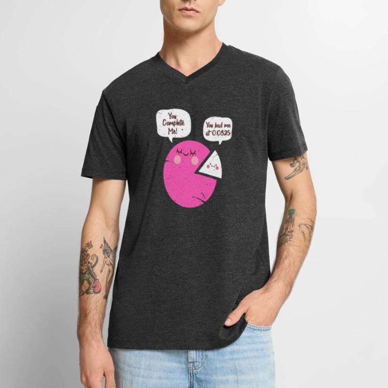 Math geometry math mathematician gift Men's Premium Organic T-shirt with V-neck