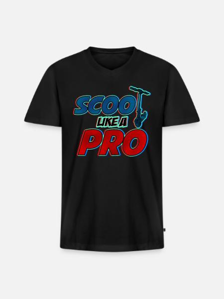 Scoot like a Pro! Cool gift for stunt scooters - Men's Premium Organic T-shirt with V-neck - black