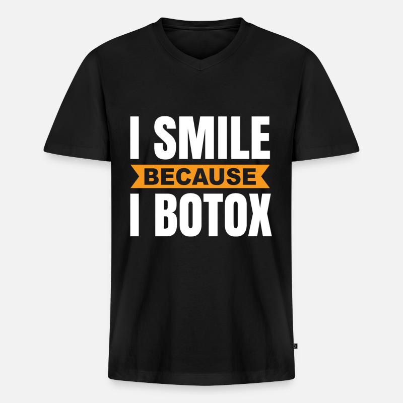 Botox - Männer Premium Bio T-Shirt mit V-Ausschnitt - Schwarz