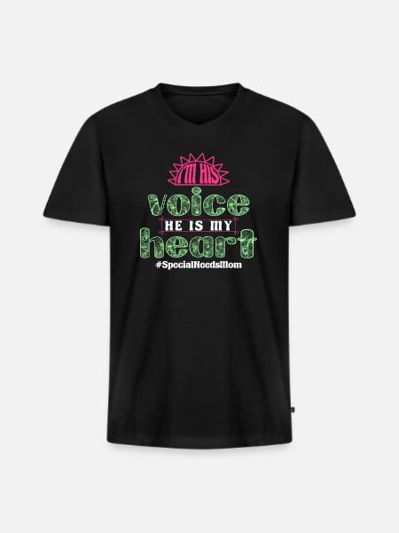 Inclusion Awareness Diversity handicap - Men's Premium Organic T-shirt with V-neck - black