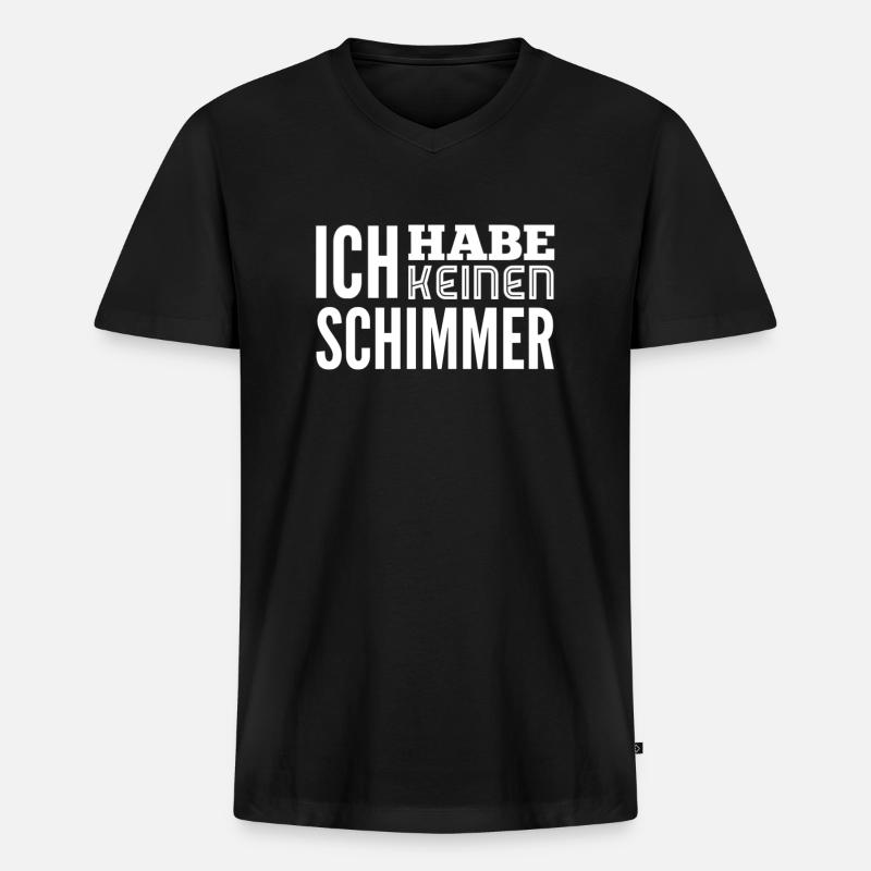 planlos - Männer Premium Bio T-Shirt mit V-Ausschnitt - Schwarz