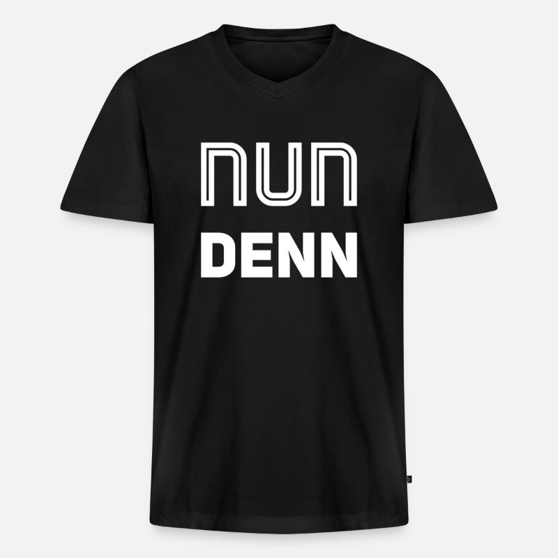 auch gut - Männer Premium Bio T-Shirt mit V-Ausschnitt - Schwarz