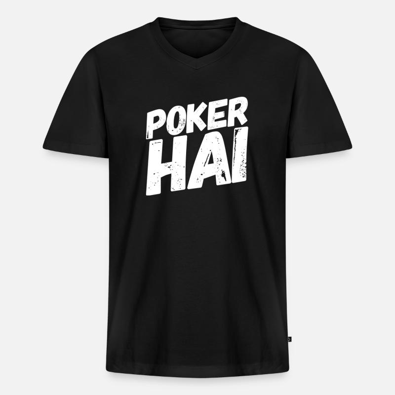 ein harter Gegner - Männer Premium Bio T-Shirt mit V-Ausschnitt - Schwarz