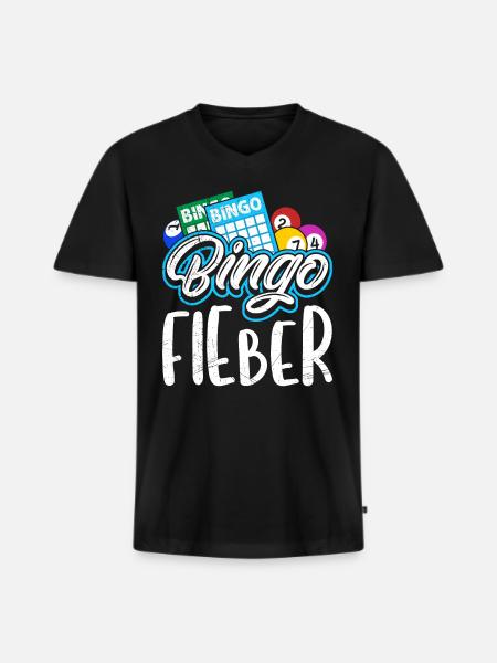 BINGO PALS Bingo Players Fun Bingo - Men's Premium Organic T-shirt with V-neck - black