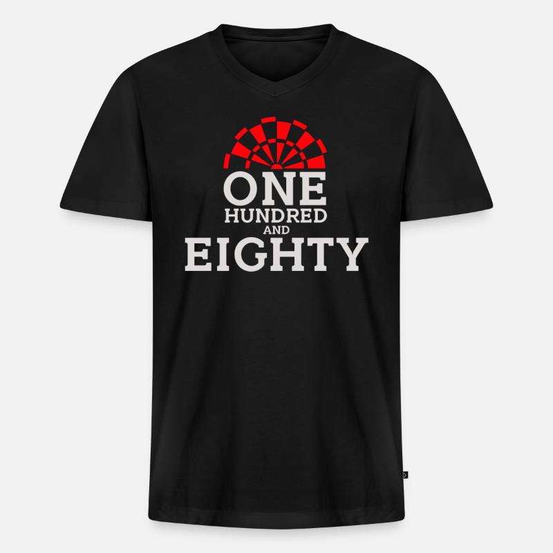 One Hundred and Eighty - Männer Premium Bio T-Shirt mit V-Ausschnitt - Schwarz