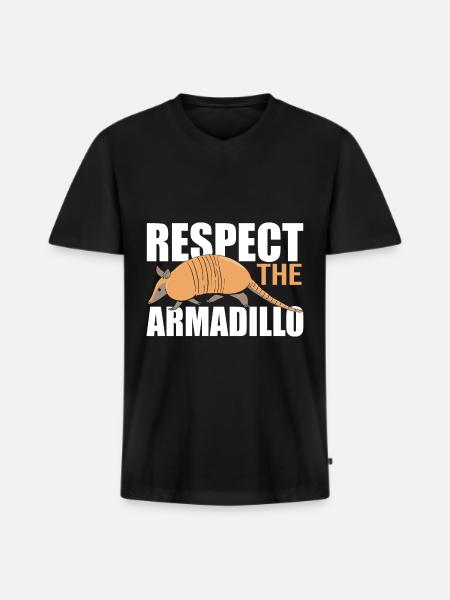 Armadillo Pet Armadillo Gift - Men's Premium Organic T-shirt with V-neck - black
