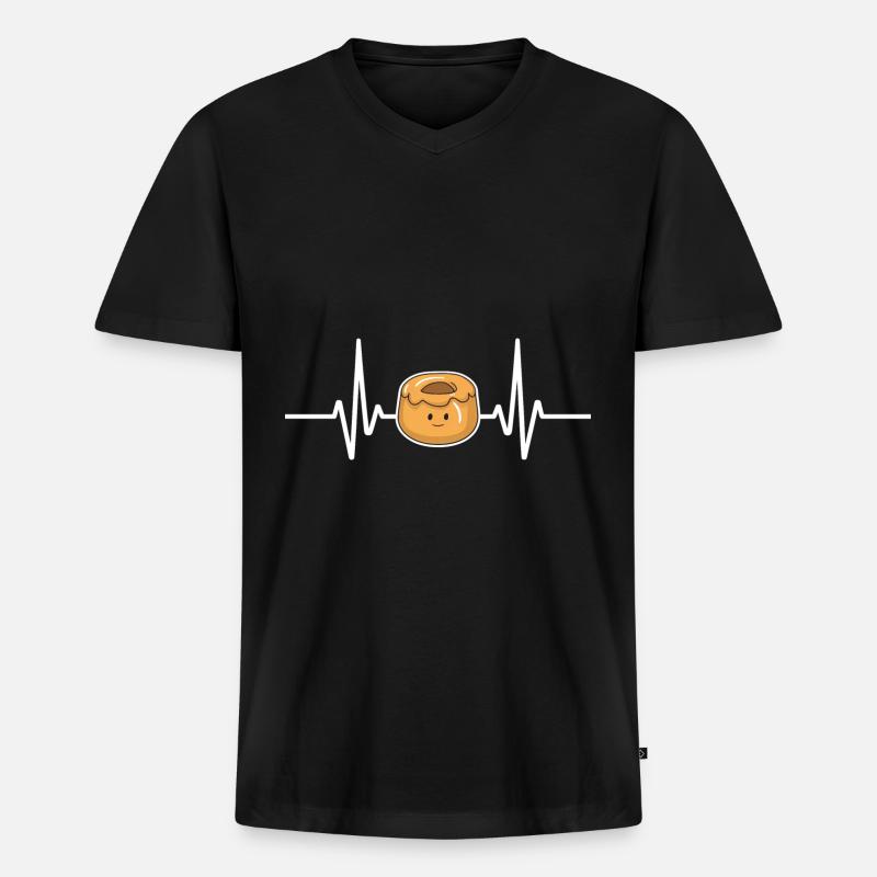 Yorkshire Pudding Geschenk - Männer Premium Bio T-Shirt mit V-Ausschnitt - Schwarz