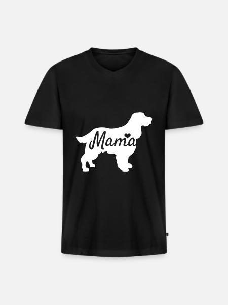 Cocker Spaniel - T-shirt encolure en V Premium bio Homme - noir