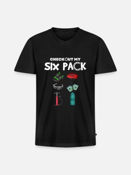 Cycling cycling - Men's Premium Organic T-shirt with V-neck - black