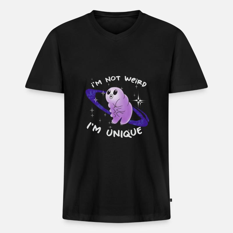 Humor - Männer Premium Bio T-Shirt mit V-Ausschnitt - Schwarz
