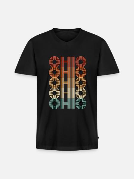 Ohio Residents Gift - Men's Premium Organic T-shirt with V-neck - black