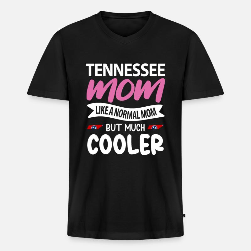 Tennessee mutter geschenk - Männer Premium Bio T-Shirt mit V-Ausschnitt - Schwarz