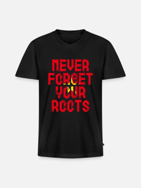 Vietnam Roots Gift - Men's Premium Organic T-shirt with V-neck - black