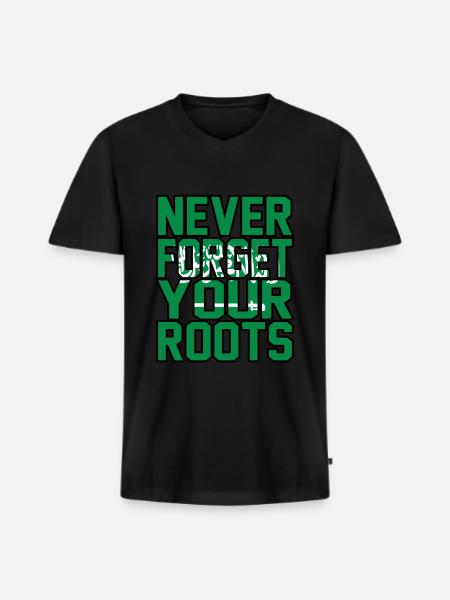 Saudi Arabia - Men's Premium Organic T-shirt with V-neck - black
