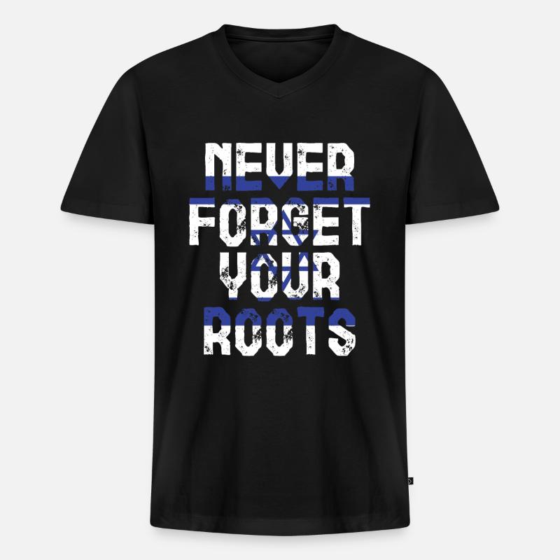 Zypern - Männer Premium Bio T-Shirt mit V-Ausschnitt - Schwarz