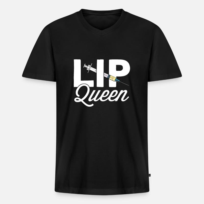 Botox - Männer Premium Bio T-Shirt mit V-Ausschnitt - Schwarz