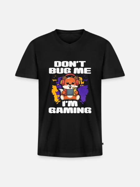 Gaming Gaming Computer Games Gift - Men's Premium Organic T-shirt with V-neck - black