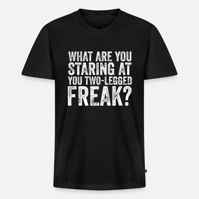 Amputiertes Bein Prothese Geschenk - Männer Premium Bio T-Shirt mit V-Ausschnitt - Schwarz