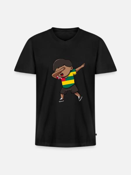 Togo - Men's Premium Organic T-shirt with V-neck - black