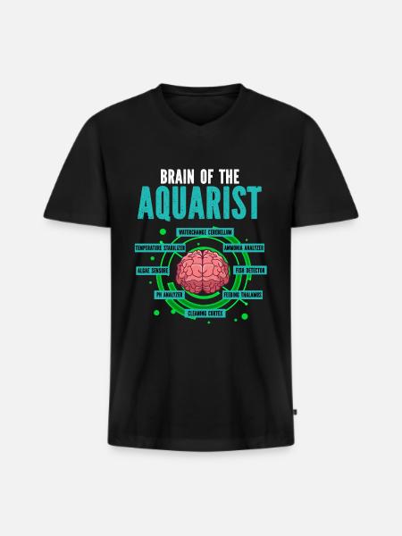 Aquarium Fish Gift - Men's Premium Organic T-shirt with V-neck - black
