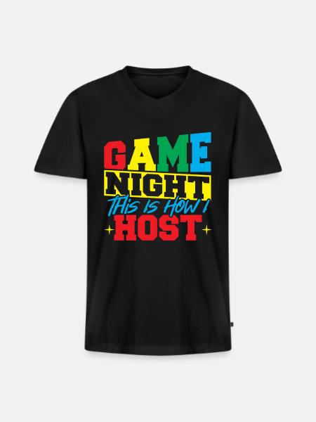 Board Games Game Board Gift - Men's Premium Organic T-shirt with V-neck - black