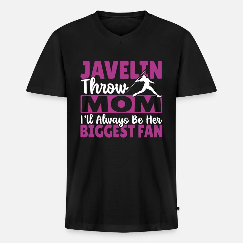 Speerwerfen Speerwerfen Geschenk - Männer Premium Bio T-Shirt mit V-Ausschnitt - Schwarz