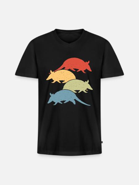 Armadillo Pet Armadillo Gift - Men's Premium Organic T-shirt with V-neck - black
