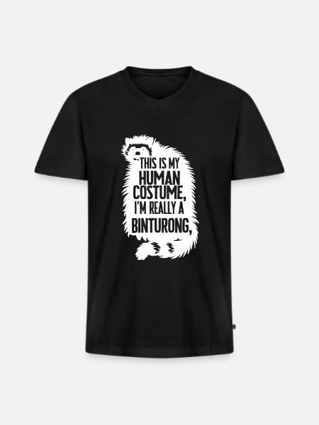 Binturong Bearcat Gift - Men's Premium Organic T-shirt with V-neck - black