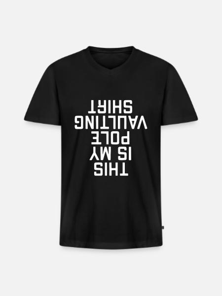Pole Vaulter Gift - Men's Premium Organic T-shirt with V-neck - black