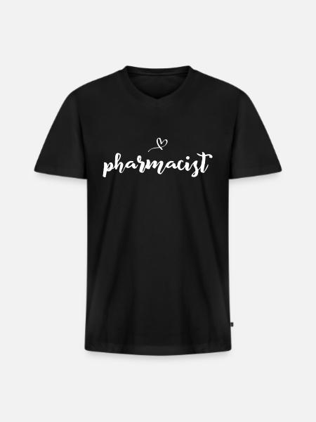 Pharmacist Pharmacist Pharmacy - Men's Premium Organic T-shirt with V-neck - black