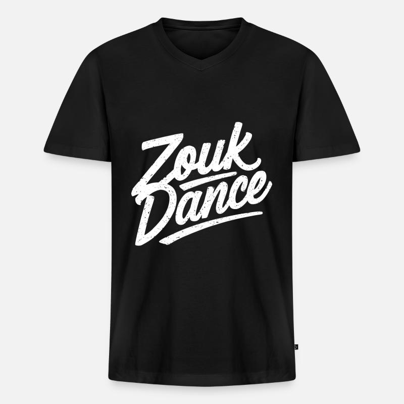 Zouk-Tanz-Geschenk - Männer Premium Bio T-Shirt mit V-Ausschnitt - Schwarz