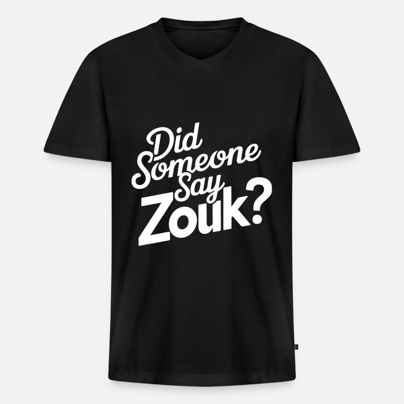 Zouk-Tanz-Geschenk - Männer Premium Bio T-Shirt mit V-Ausschnitt - Schwarz