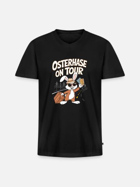 Easter 2025 Fun - Men's Premium Organic T-shirt with V-neck - black