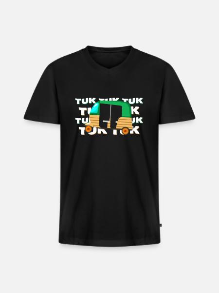 Tuk-Tuk - Men's Premium Organic T-shirt with V-neck - black
