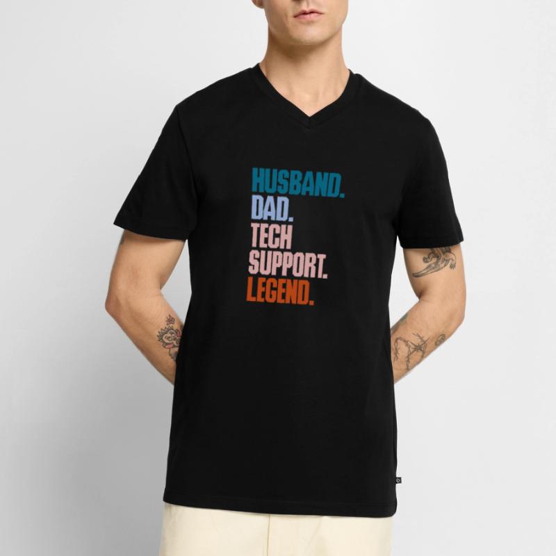 Technical Support Computer It Admin Gift Men's Premium Organic T-shirt with V-neck