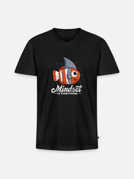 Motivation Motivate Career Saying Gift - Men's Premium Organic T-shirt with V-neck - black
