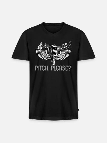 Pitch Please - Opera Singer - Männer Premium Bio T-Shirt mit V-Ausschnitt - Schwarz