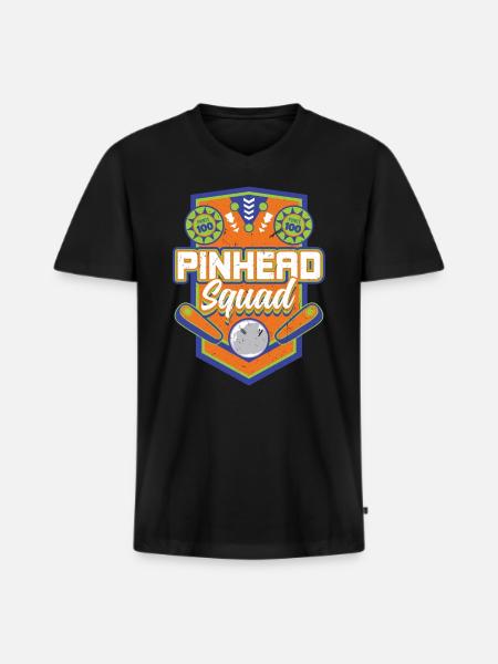 Pinhead Squad - Pinball - Männer Premium Bio T-Shirt mit V-Ausschnitt - Schwarz