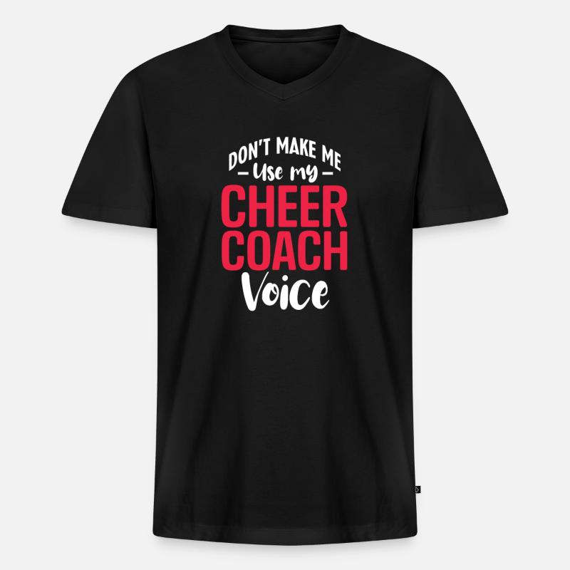 Cheerleader - Männer Premium Bio T-Shirt mit V-Ausschnitt - Schwarz